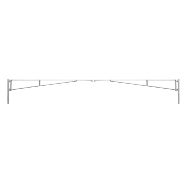SENTINEL 28' (8.5 m) Manual Double Leaf Swing Barrier Gate Arm - Galvanized - 14020-28