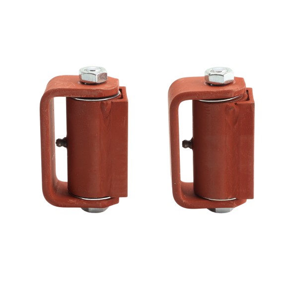 LiftMaster GUARDIAN Flat Mounted Roller Cage Bearing Gate Hinge (Pair) Prime Coated - 2100P (Hinges-Finishes)