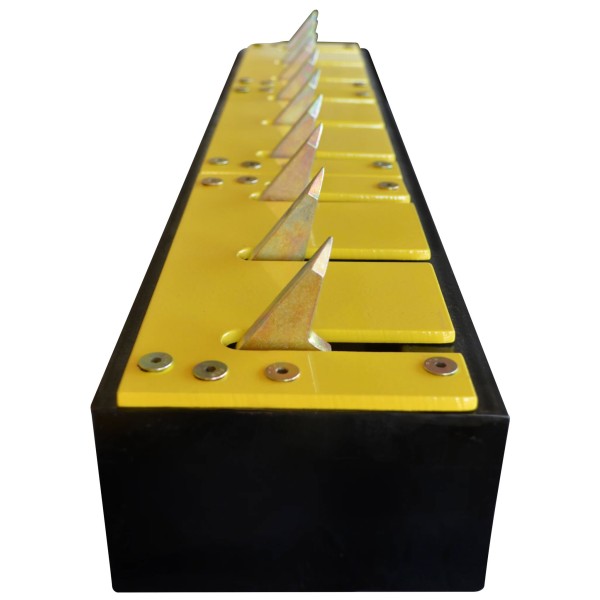 Spike Systems 36" Heavy-Duty In-Ground Directional Passive Traffic Spike Module (Galvanized Yellow)