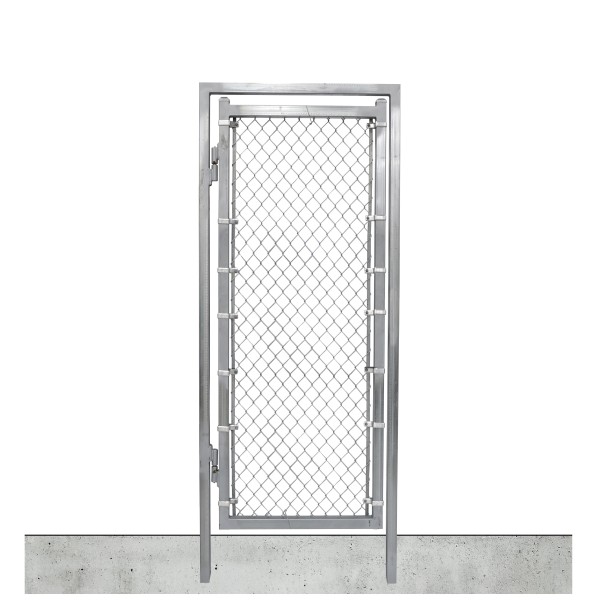 3' x 6' Prehung Chain Link In-Ground Mount Walk Gate Kit 