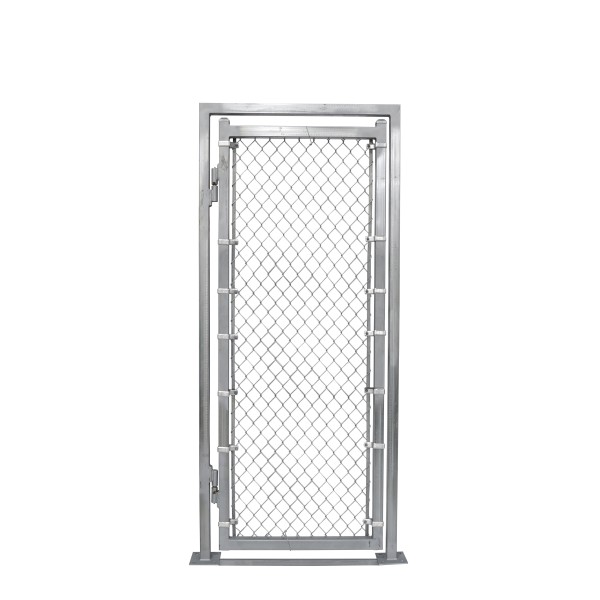 3' x 6' Prehung Chain Link Surface-Mount Walk Gate Kit 