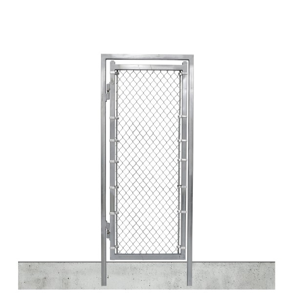 3' x 6' Prehung Chain Link In-Ground Mount Walk Gate Kit 