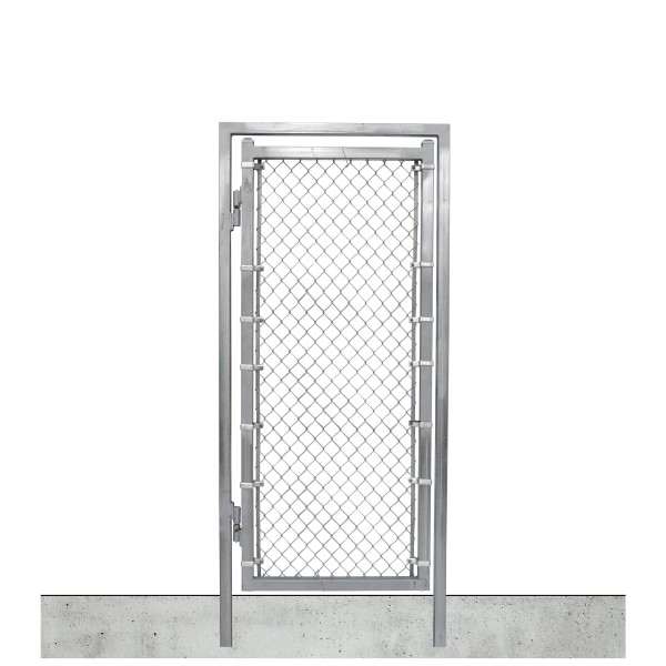 4' x 6' Prehung Chain Link In-Ground Mount Walk Gate Kit (Barrier Gates)