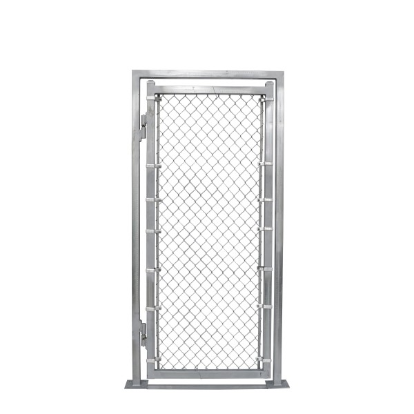 4' x 6' Prehung Chain Link Surface-Mount Walk Gate Kit 