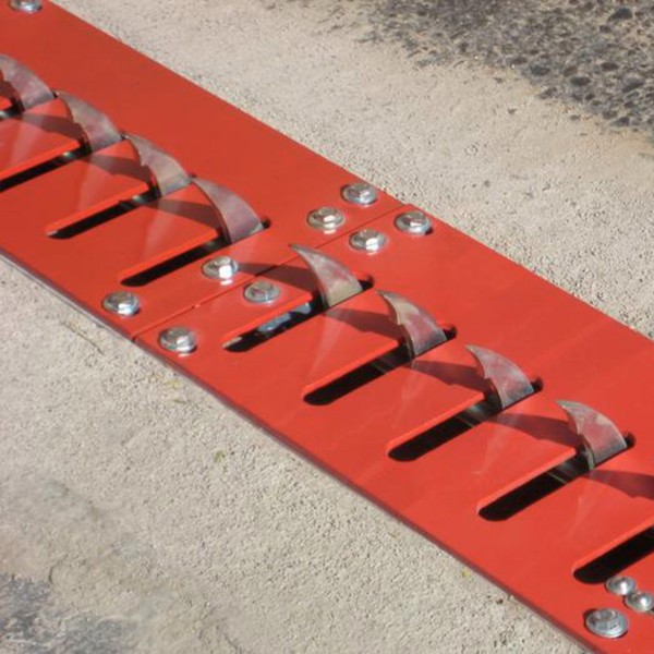 Road Blade 36" x 8" Flush Mount Traffic Spike Section with Latch Downs (Red) - RB72-3HD