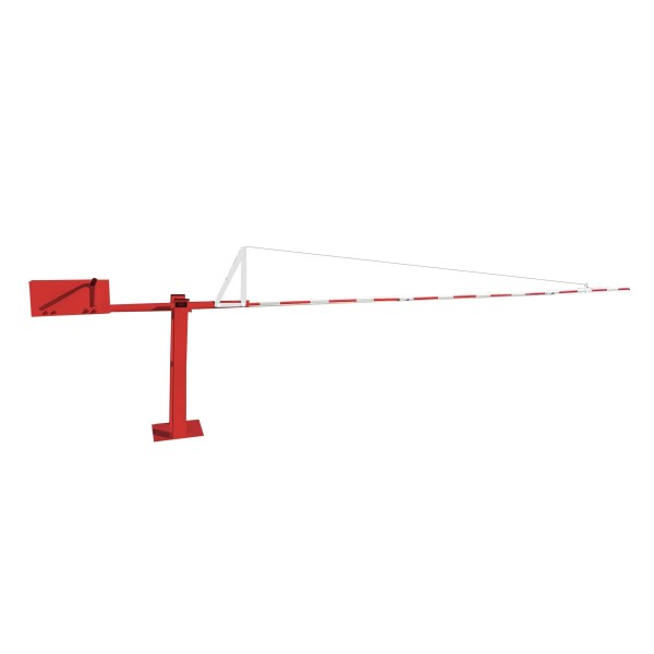 SecureLane Manual Vertical Lift Barrier Arm Gate with 24' Boom Arm (Red)  