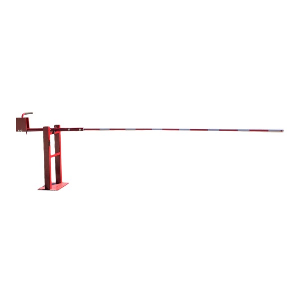 Secure Lane Manual Lift Barrier Arm Gate With 18' Boom Arm (Red)