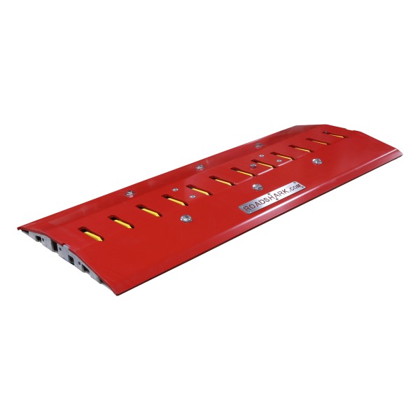 Roadshark Tiger Teeth 48" Traffic Spike (5/16" Heavy-Duty Coverplate) - Galvanized Red - TT48-R-G-HD (Traffic Spikes)