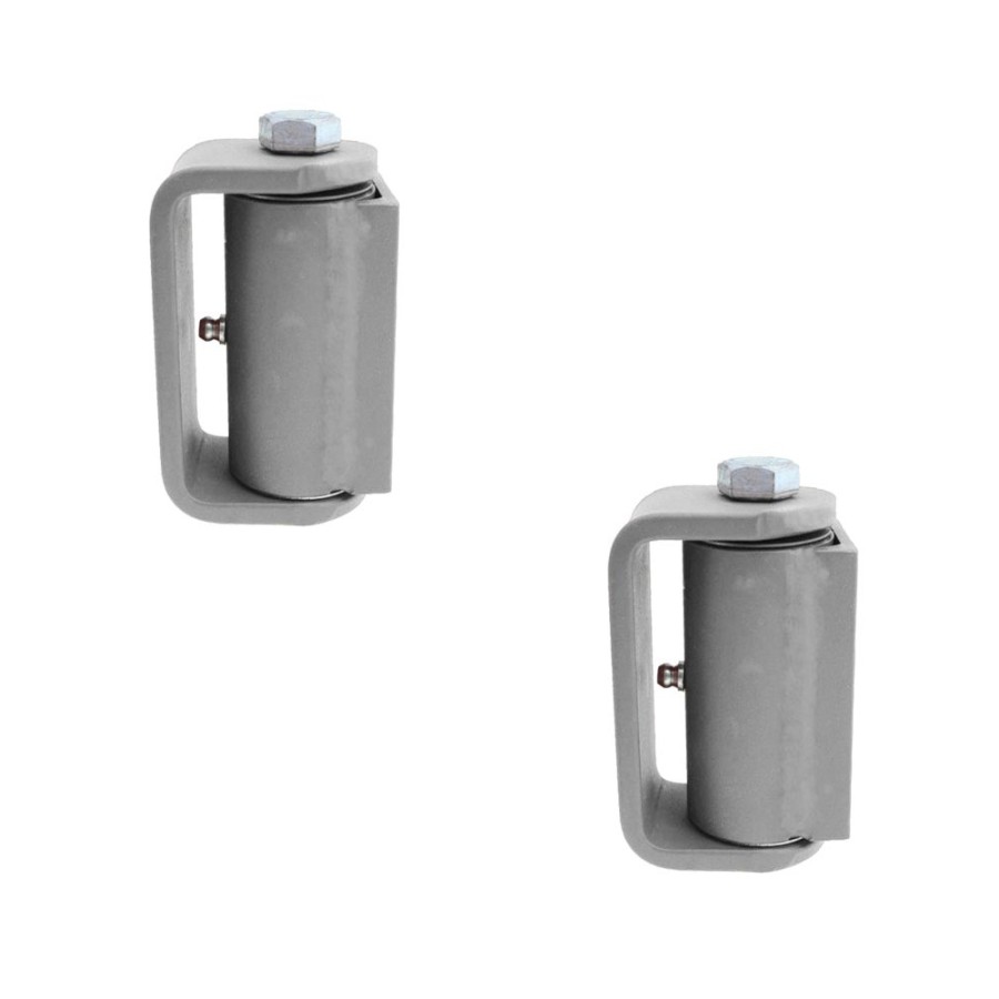 LiftMaster GUARDIAN Flat Mounted Roller Cage Bearing Gate Hinge (Pair) Unfinished 2100U