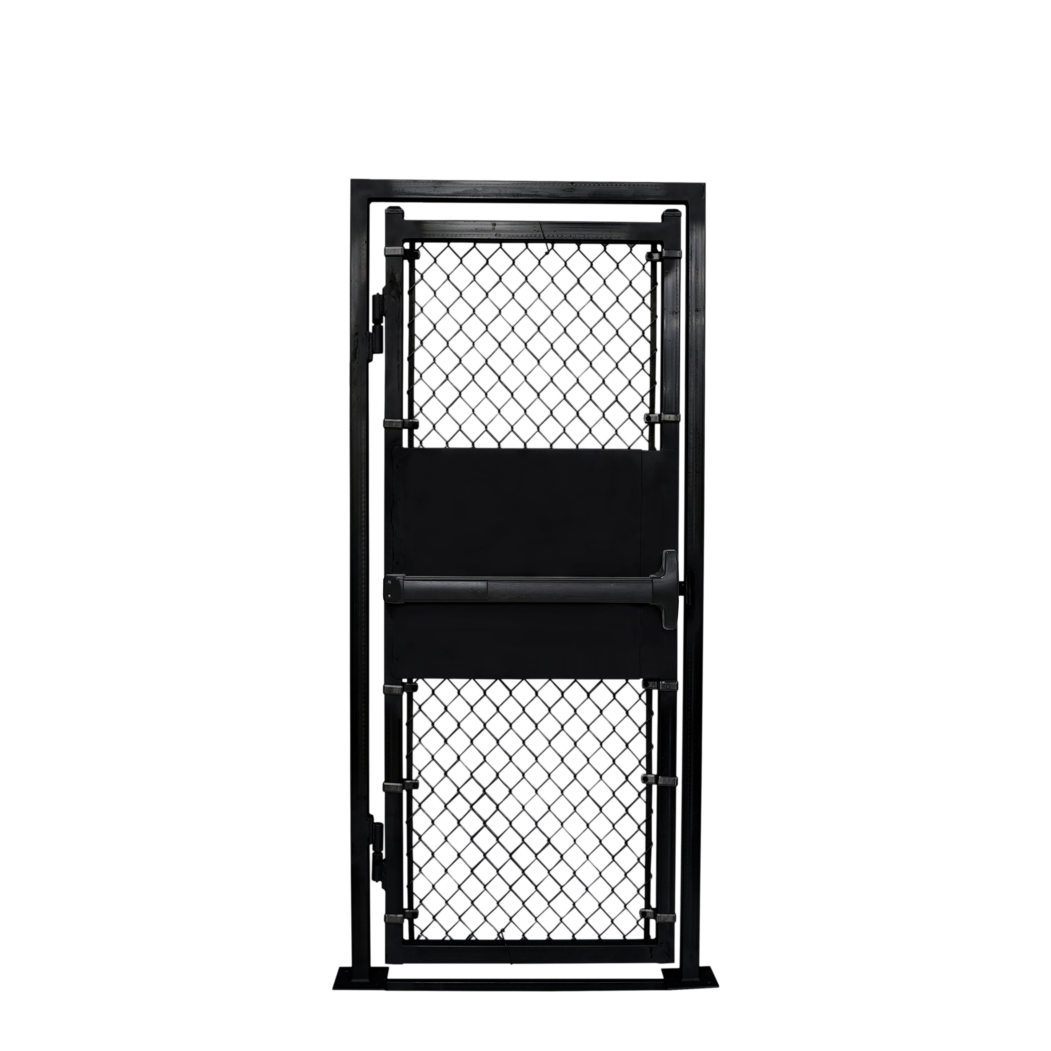 Walk Em Chain Custom Width & Height Surface-Mount Prehung Chain Link Mount Walk Gate ...