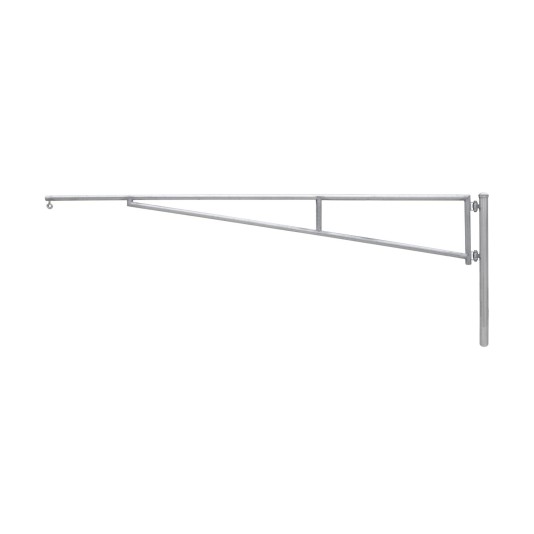 SENTINEL 12' (3.65 m) Manual Single Leaf Swing Barrier Gate Arm - Galvanized - 14010-12