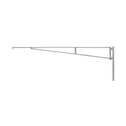 SENTINEL 15' (4.57 m) Manual Single Leaf Swing Barrier Gate Arm Kit - Galvanized - 14010-15 (Receiver Post Sold Separatelty)