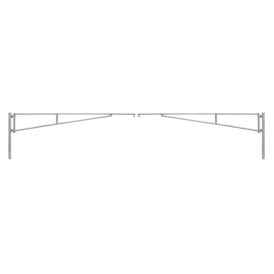 SENTINEL 24' (7.31 m) Manual Double Leaf Swing Barrier Gate Arm - Galvanized - 14020-24