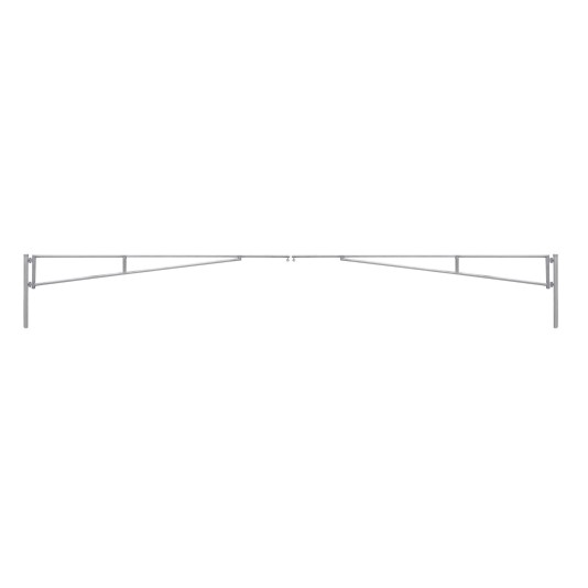 SENTINEL 30' (9.14 m) Manual Double Leaf Swing Barrier Gate Arm - Galvanized - 14020-30