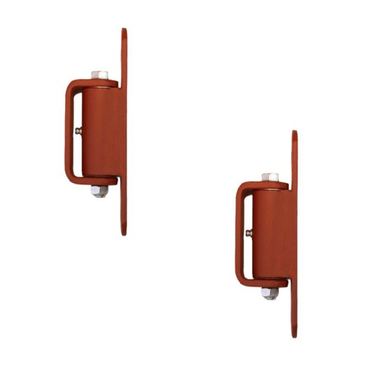 GUARDIAN Standard Hinge - Prime Coated, Flat to Gate, Bolt to Post (Pair) - 2125P 