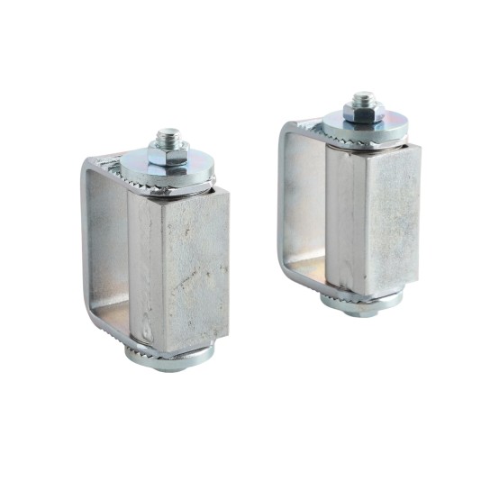 LiftMaster GUARDIAN Adjustable Flat Mounted Roller Cage Bearing Gate Hinge (Pair) Zinc-Plated