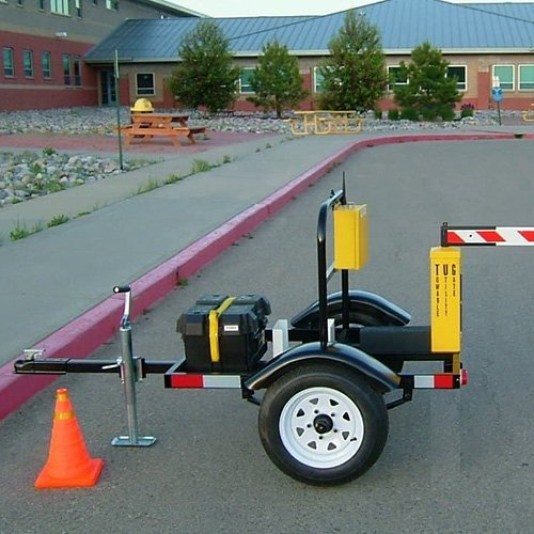 TUG (Towable Utility Gate) with Enclosed Battery Box, 10' Reflective Arm and Reflective Tower 