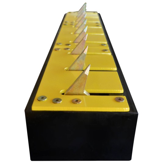 Spike Systems 36" Heavy-Duty In-Ground Directional Passive Traffic Spike Module (Galvanized Yellow)