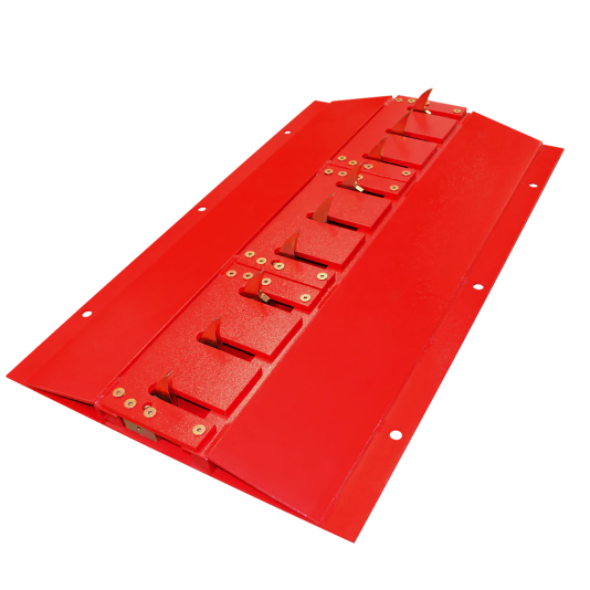 Spike Systems 36" Surface Mounted Directional Passive Traffic Spikes Module Heavy Duty - Red