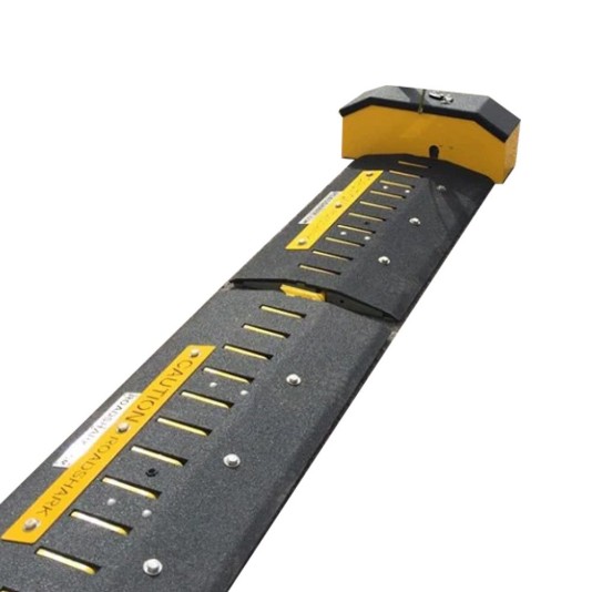 Roadshark 4ft Low-Profile In-Ground Motorized 1-Way Traffic Spikes - Right Handed (24V) - LPO-MC400-24V-R