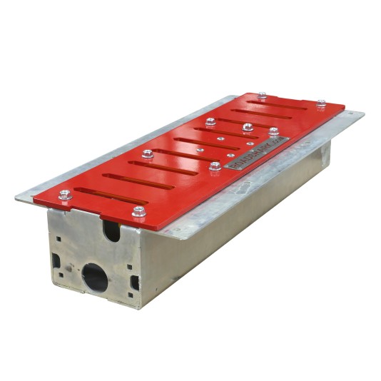 Roadshark Tiger Teeth Low-Profile 36" Heavy Duty Traffic Spikes (Galvanized) - Red - LPS36-R-G (Traffic Spikes)