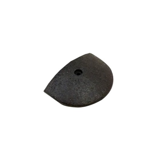 Roadshark (1) Speed Bump End Cap, 6" Rubber - SB-REC 