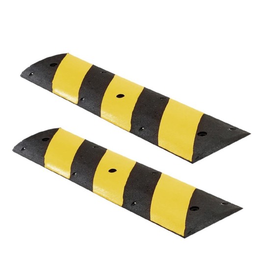 Roadshark 2-Piece 35"Rubber Speed Bump Kit w/ Hardware