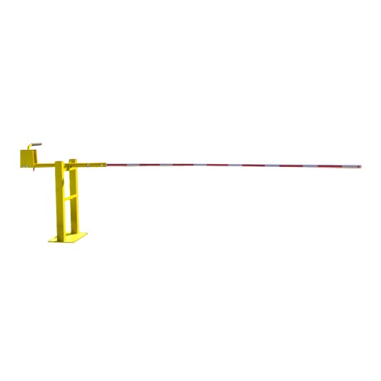 Secure Lane Manual Lift Barrier Arm Gate With 18' Boom Arm (Yellow)