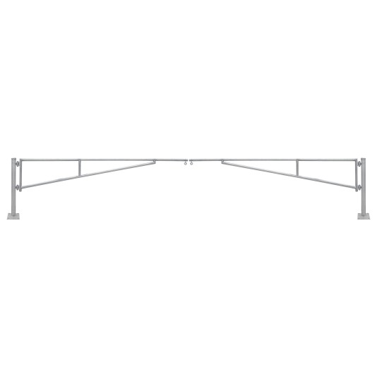 Swing Sentinel 20' (6.09 m) Manual Double Leaf Swing Barrier Gate Arm (Surface Mount) - Galvanized