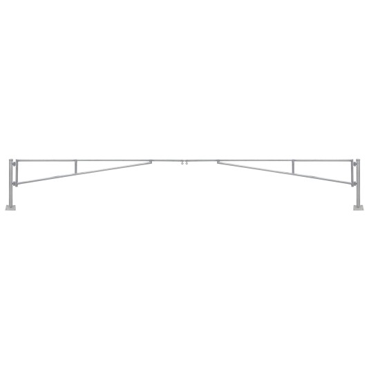 Swing Sentinel 24' (7.31 m) Manual Double Leaf Swing Barrier Gate Arm (Surface Mount) - Galvanized