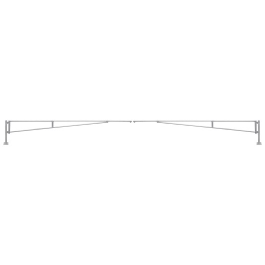 Swing Sentinel 32' (9.75 m) Manual Double Leaf Swing Barrier Gate Arm Kit (Surface Mount) - Galvanized