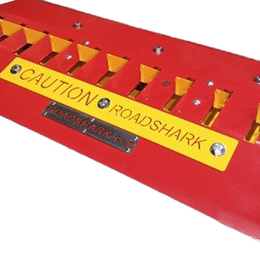 Roadshark Surface-Mount 48" Traffic Spikes - Extra Heavy-Duty Coverplate (Red)