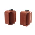 LiftMaster GUARDIAN Heavy Duty Flat-Round Mounted Roller Cage Bearing Gate Hinge (Pair) Prime Coated - 2015P