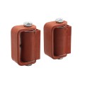 LiftMaster GUARDIAN Flat Mounted Roller Cage Bearing Gate Hinge (Pair) Prime Coated - 2100P (Hinges-Finishes)