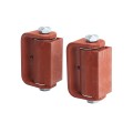 LiftMaster GUARDIAN Flat Mounted Roller Cage Bearing Gate Hinge (Pair) Pr7ime Coated - 2100P (Hinges-Finishes)