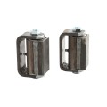 LiftMaster GUARDIAN Flat Mounted Roller Cage Bearing Gate Hinge (Pair) Unfinished - 2100U