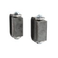 LiftMaster GUARDIAN Flat Mounted Roller Cage Bearing Gate Hinge (Pair) Unfinished - 2100U