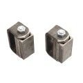 LiftMaster GUARDIAN Flat Mounted Roller Cage Bearing Gate Hinge (Pair) Unfinished - 2100U
