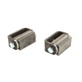 LiftMaster GUARDIAN Flat Mounted Roller Cage Bearing Gate Hinge (Pair) Unfinished - 2100U
