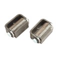 LiftMaster GUARDIAN Flat Mounted Roller Cage Bearing Gate Hinge (Pair) Unfinished - 2100U