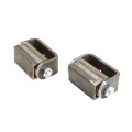 LiftMaster GUARDIAN Flat Mounted Roller Cage Bearing Gate Hinge (Pair) Unfinished - 2100U