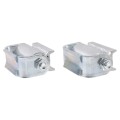 GUARDIAN Standard Hinge - Zinc Plated, Round Mount, Both Sides (Pair) - 2110Z