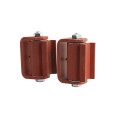 LiftMaster GUARDIAN Flat-Round Mounted Roller Cage Bearing Gate Hinge (Pair) Prime Coated - 2115P