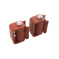 LiftMaster GUARDIAN Flat-Round Mounted Roller Cage Bearing Gate Hinge (Pair) Prime Coated - 2115P