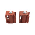 LiftMaster GUARDIAN Flat-Round Mounted Roller Cage Bearing Gate Hinge (Pair) Prime Coated - 2115P