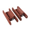 LiftMaster GUARDIAN Bolt-On Mounted Roller Cage Bearing Gate Hinge (Pair) Prime Coated - 2150P