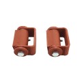 LiftMaster GUARDIAN Adjustable Flat Mounted Roller Cage Bearing Gate Hinge (Pair) Prime Coated - 3100P