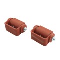 LiftMaster GUARDIAN Adjustable Flat Mounted Roller Cage Bearing Gate Hinge (Pair) Prime Coated - 3100P