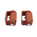 LiftMaster GUARDIAN Adjustable Flat Mounted Roller Cage Bearing Gate Hinge (Pair) Prime Coated - 3100P