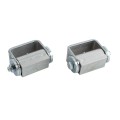 LiftMaster GUARDIAN Adjustable Flat Mounted Roller Cage Bearing Gate Hinge (Pair) Zinc-Plated